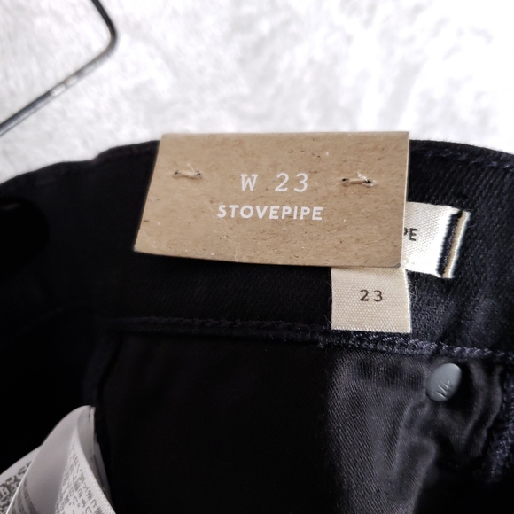 Madewell NWT Stovepipe Jeans Black Women's W23 NM217 - Picture 11 of 12